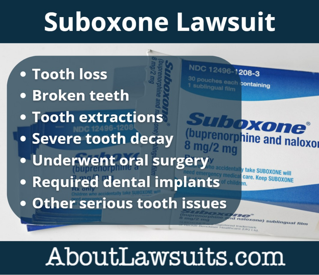 Suboxone Tooth Decay Lawsuit Suboxone Settlement Updates September 2024