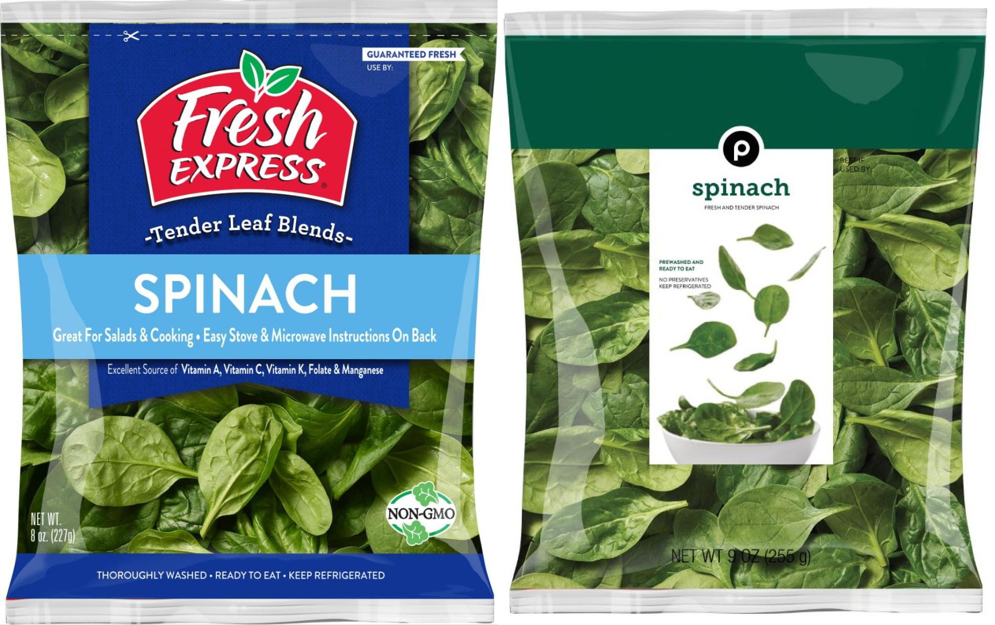 Publix and Fresh Express Spinach Recall Issued Due To Health Risk from